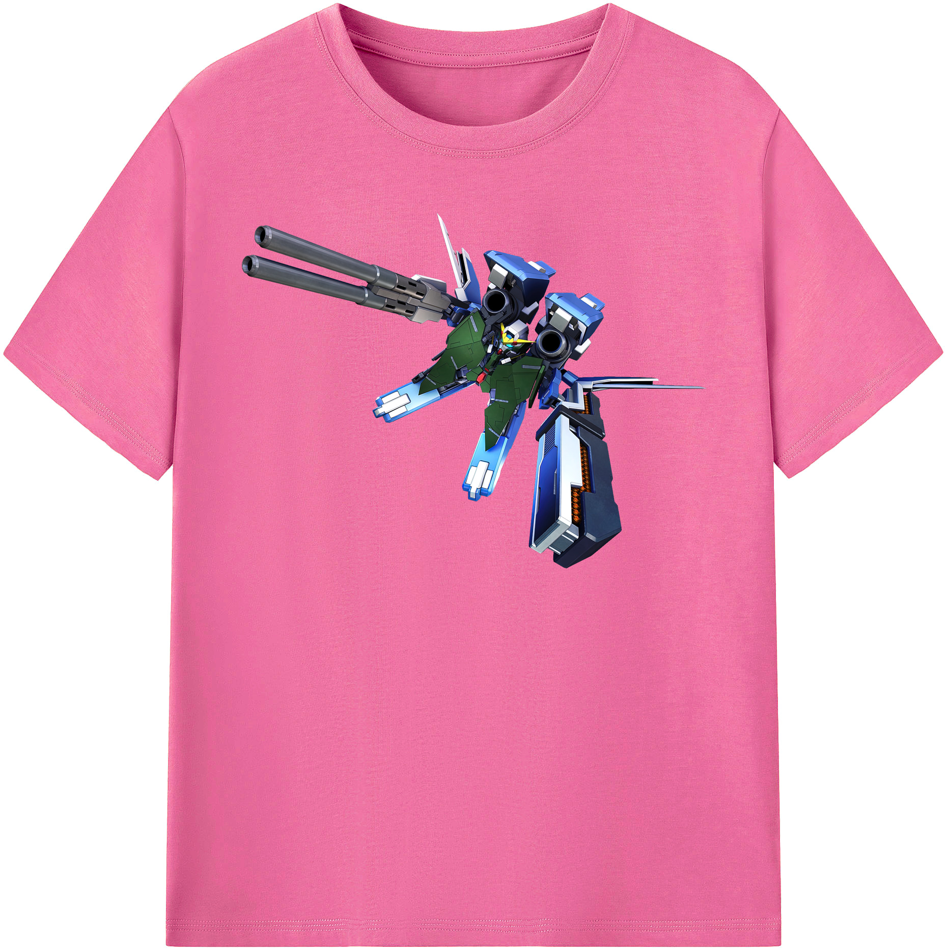 （画像用） 機動戦士ガンダム Mobile Suit Gundam レディースカジュアルプリントTシャツ（綿100％）